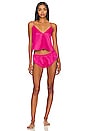 view 1 of 3 Faye Short Pajama Set in Fuchsia Pink