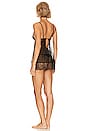 view 3 of 3 CONJUNTO CAMISOLA E TANGA PEONY in Black