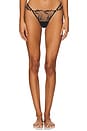 view 1 of 4 Marabel Thong in Black & Sheer