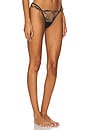 view 2 of 4 Marabel Thong in Black & Sheer
