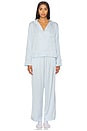 view 1 of 3 PYJAMA SARA in Ice Water & White