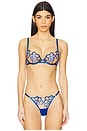 view 1 of 4 Catalina Wired Bra in Egyptian Blue & Sheer