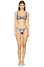 view 4 of 4 Catalina Wired Bra in Egyptian Blue & Sheer