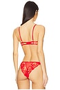 view 3 of 4 Rosalie Bra in Red & Sheer