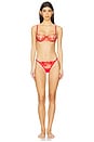 view 4 of 4 Rosalie Bra in Red & Sheer