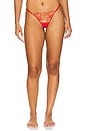 view 1 of 4 Rosalie Thong in Red & Sheer