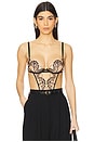 view 1 of 5 Marisa Bodysuit in Black & Sheer