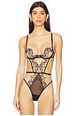 view 2 of 5 Marisa Bodysuit in Black & Sheer