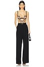 view 5 of 5 Marisa Bodysuit in Black & Sheer