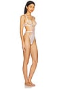 view 2 of 3 Marisa Wired Bodysuit in White & Sheer