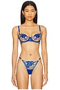 view 1 of 4 Monique Bra in Egyptian Blue & Sheer
