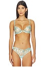 view 1 of 4 Leonora Bra in Island Paradise Blue & Sheer
