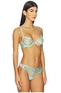 view 2 of 4 Leonora Bra in Island Paradise Blue & Sheer