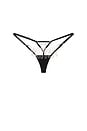 view 1 of 2 Estelle Thong in Black, Silver & Clear