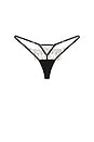 view 2 of 2 Estelle Thong in Black, Silver & Clear