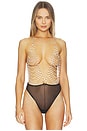 view 2 of 6 Crystal Soft Bodysuit in Clear & Black