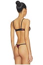view 3 of 4 Malina Wired Bra in Black & Red