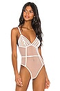 view 2 of 5 London Bodysuit in White & Rose Dust