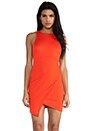 view 1 of 5 Isis Angle Dress in Tangerine