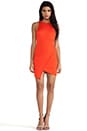 view 2 of 5 Isis Angle Dress in Tangerine