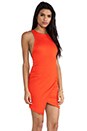 view 3 of 5 Isis Angle Dress in Tangerine