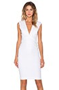 view 1 of 4 Strange Invader Deep V Dress in White
