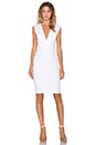 view 4 of 4 Strange Invader Deep V Dress in White