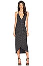 view 1 of 4 Magic Night Wrap Dress in Silver Stripe
