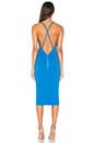 view 3 of 3 Electric Deep V Dress in Coblat in Cobalt