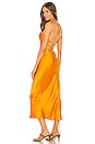 view 1 of 4 Seraphine Lace Up Midi Dress in Tangerine