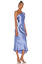 view 2 of 4 Delphine Asymmetrical Midi Dress in Cornflower