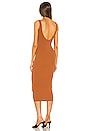 view 3 of 3 ROBE MAXI BOWIE in Rust