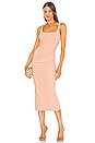 view 1 of 3 Maddison Tuck Midi Dress in Peach