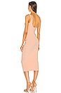 view 3 of 3 Maddison Tuck Midi Dress in Peach