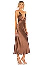 view 2 of 3 Valentina V Midi Dress in Chocolate