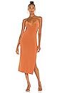 view 1 of 3 Ella Midi Dress in Terracotta
