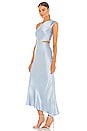 view 3 of 4 Delphine Asymmetrical Dress in Sky Blue