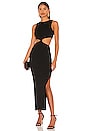 view 1 of 3 Riviera Knit Twist Midi Dress in Black