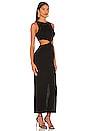 view 2 of 3 Riviera Knit Twist Midi Dress in Black