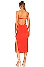 view 3 of 3 Ella Midi Dress in Flame