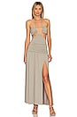 view 1 of 3 Adaline Cut Out Maxi Dress in Taupe