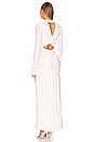 view 3 of 3 ROBE MAXI AMBER in Ivory