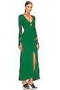 view 2 of 4 Freya Knit V Maxi Dress in Bottle Green