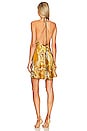 view 3 of 3 Gold Marble Mini Dress in Print