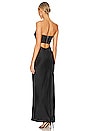 view 3 of 3 MAXIVESTIDO HALLE STRAPLESS in Black