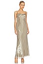 view 1 of 3 Fleur Maxi Dress in Iridescent Silver