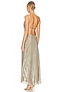 view 3 of 3 Fleur Maxi Dress in Iridescent Silver
