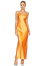 view 1 of 4 Amber V Maxi Dress in Nectarine Orange