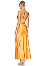 view 3 of 4 Amber V Maxi Dress in Nectarine Orange