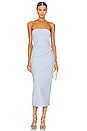 view 1 of 3 Karina Strapless Midi Dress in Powder Blue
